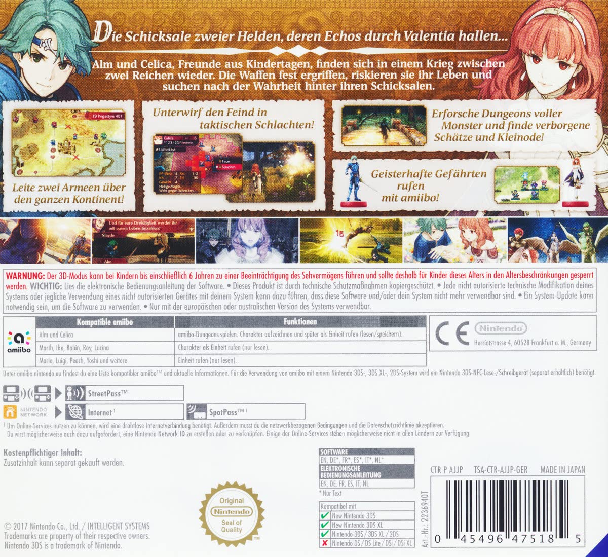 Fire Emblem Echoes: Shadows of Valentia - Nintendo 3DS [Importación alemana]