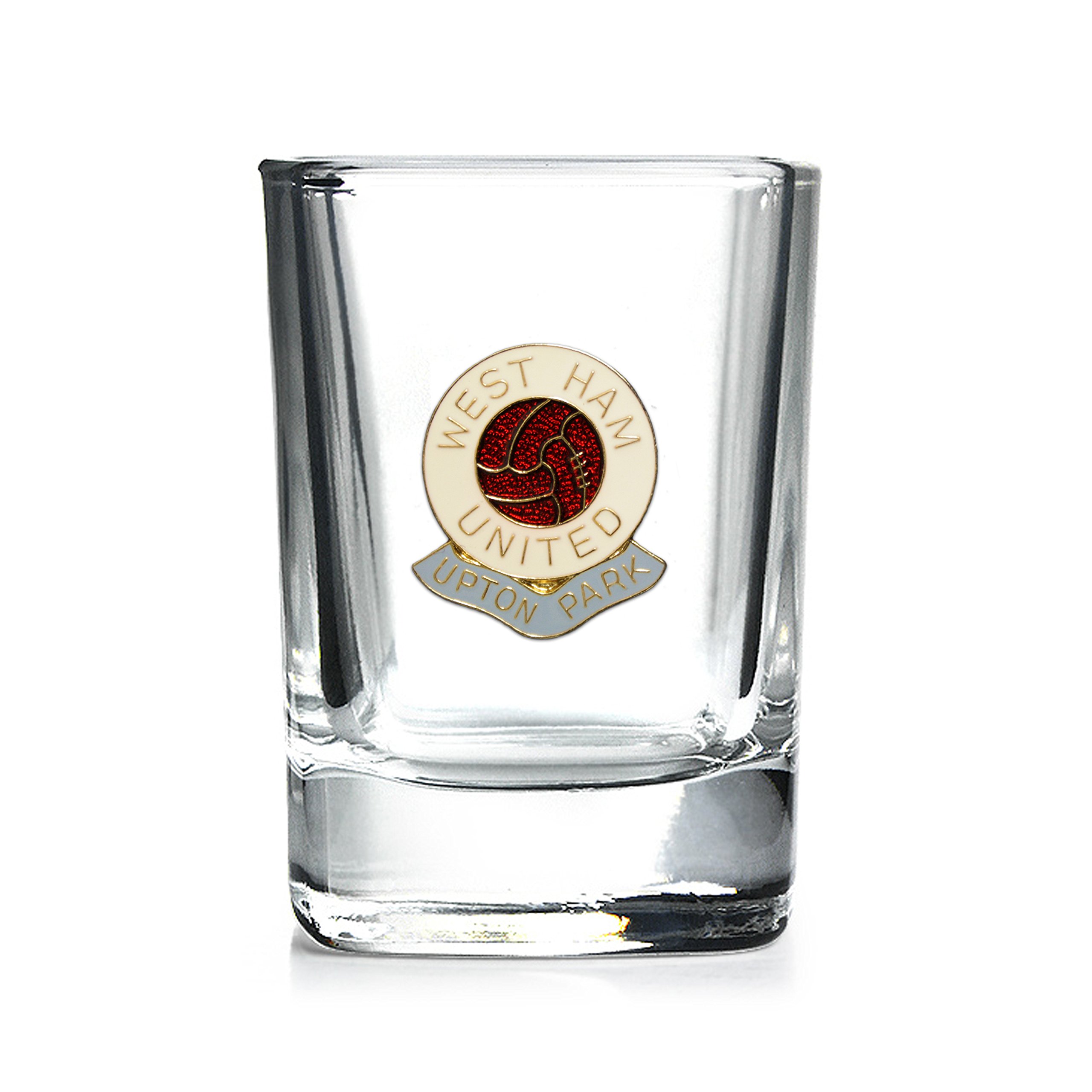Knight Blue And White Football Shot Glass W Ham