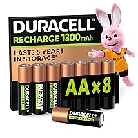 Duracell Batterie Ricaricabili AA (Confezione da 8)