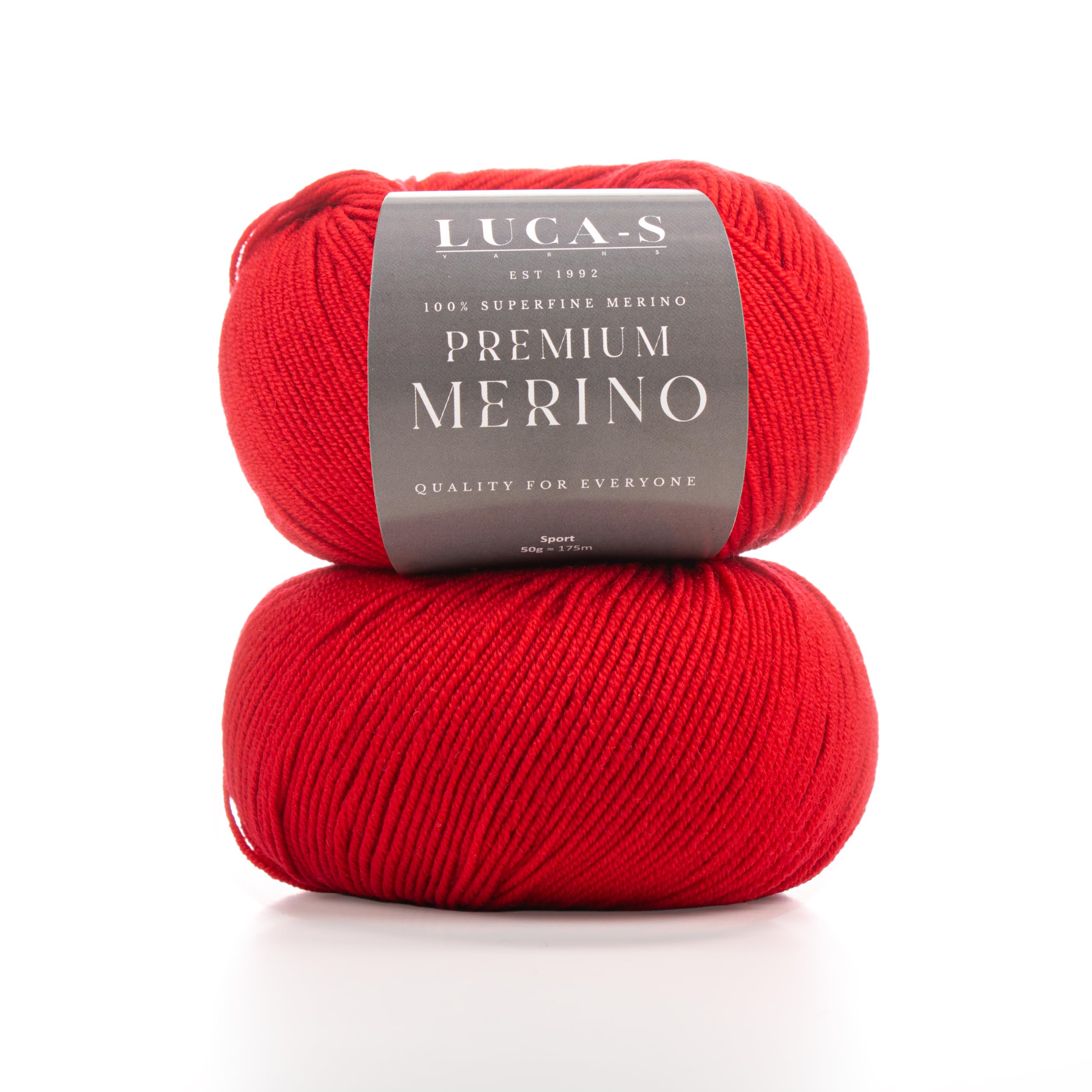 2PCs Premium Merino Yarn 4Ply Wool, Superwash Baby Merino - 100% Pure Extra Fine Merino Knitting Crochet Wools 50G Ball