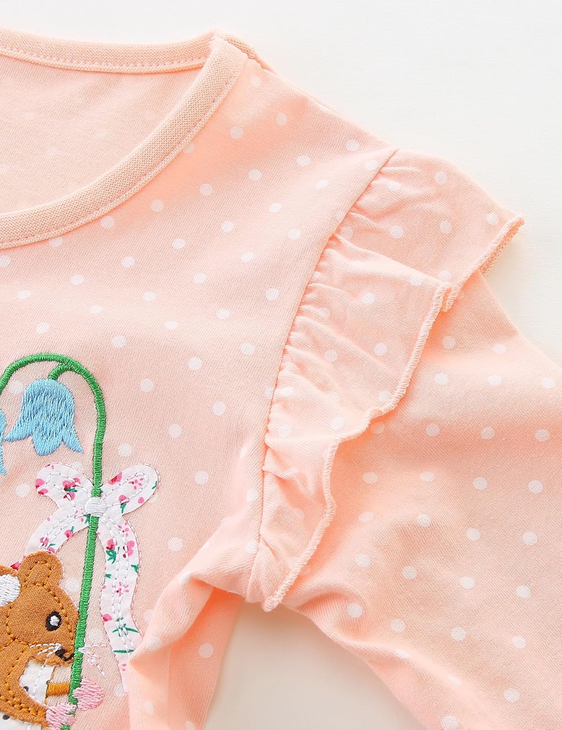 FreeLu Girls Cartoon Casual Dress Toddler Jersey Cotton Party Dresses Applique Embroidery Longsleeve T-Shirt Clothes - Image 5