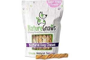 Nature Gnaws Beef Tripe Twists for Dogs: Premium Chews for Your Canine Companion