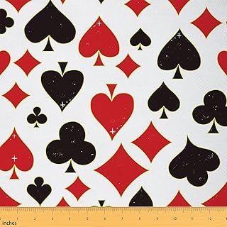 Poker Plaid Upholstery Fabric for Chairs, Lattic Fabric By The Yard, Pla...