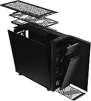 Vista 25 de Fractal Design Define 7 XL Negro de aluminio / acero cepillado sólido E-ATX Carcasa de computador de torre completa modular silenciosa