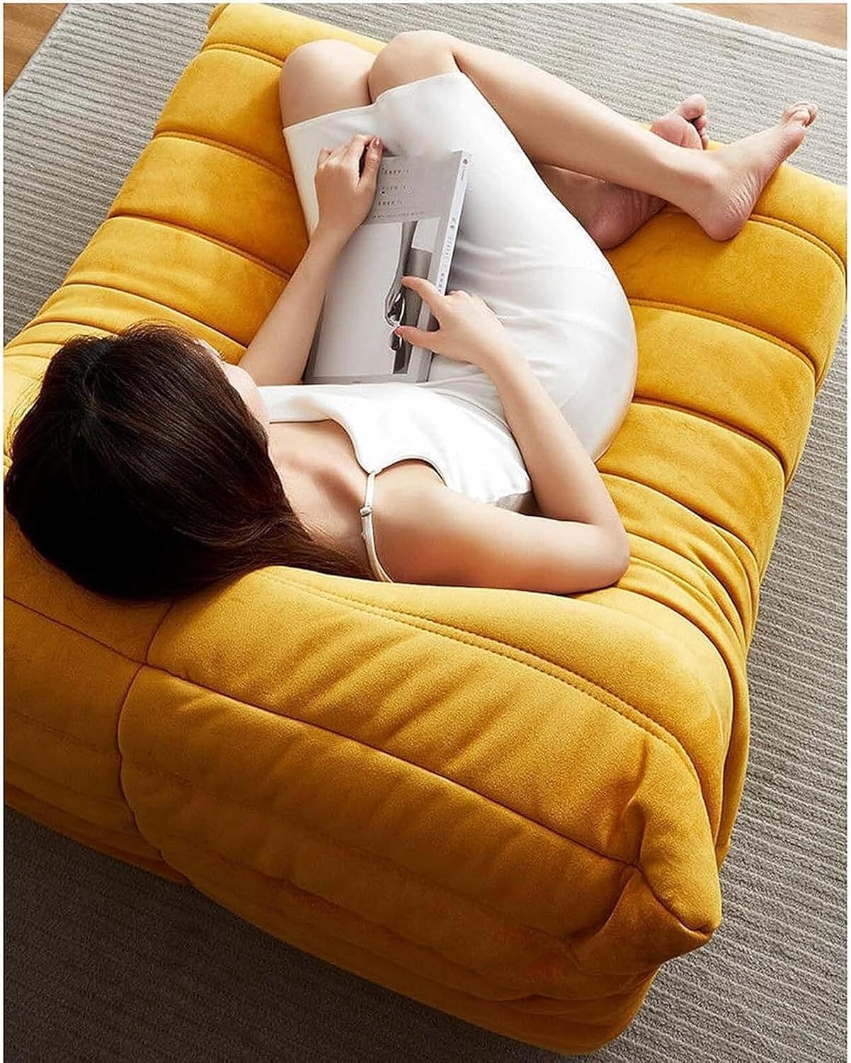 Amazon｜ソファー ビーンバッグチェア レイジーソファチェア 北欧風