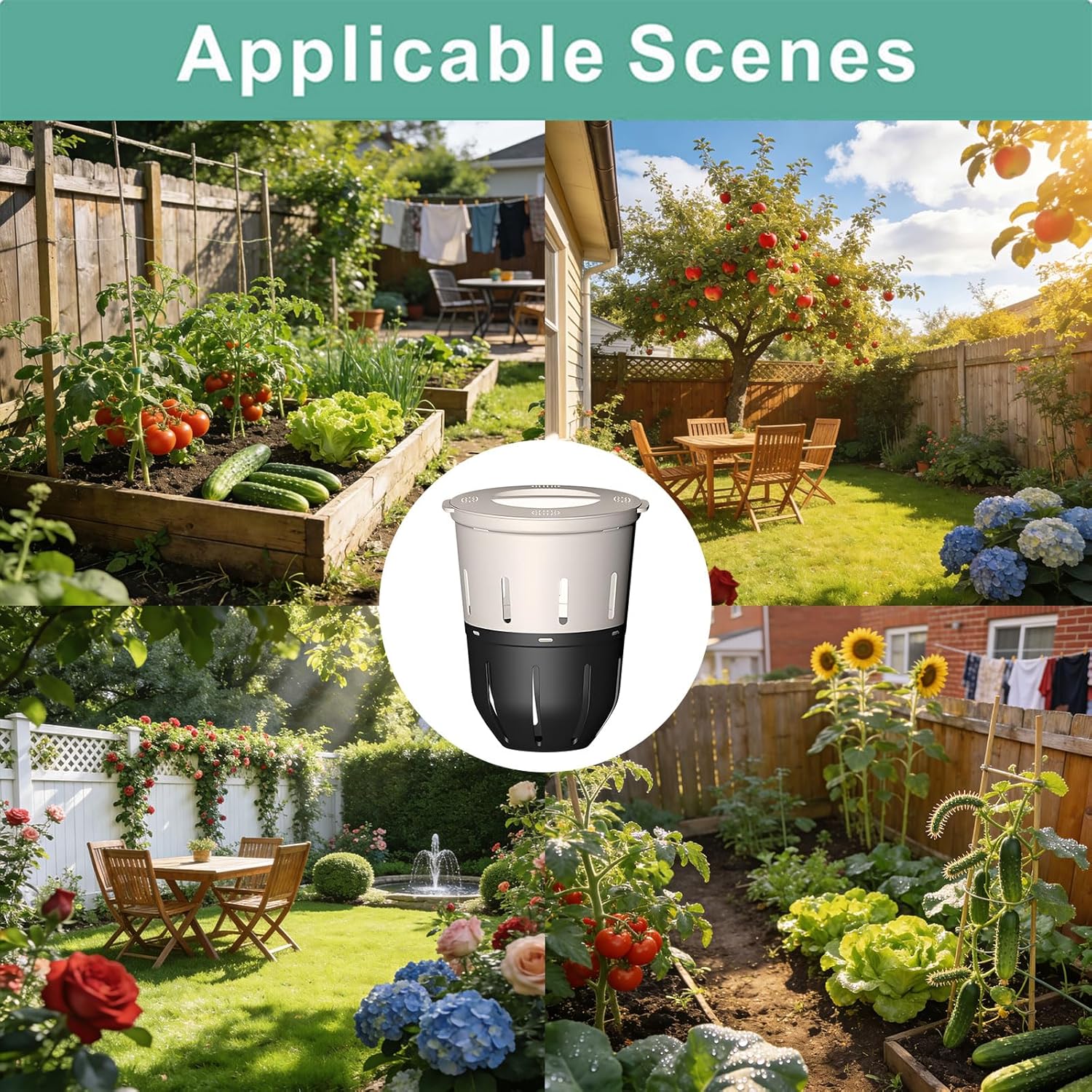 Earthworm Composter Bin with Secure Cover Great for Sustainable Waste Management Compact Compost Bin