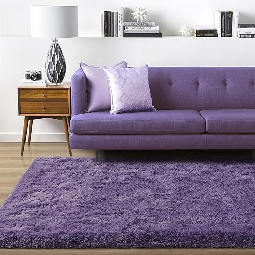 Miniatura 3 de Ompaa- Alfombra esponjosa, muy suave, para dormitorio, sala de estar, alfombra peluda de felpa grande  Alfombra para niños, sala de juegos,