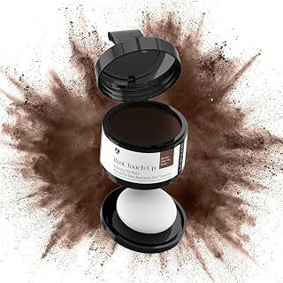 Hairline Powder 24H Stain-Proof, Root Touch Up Hair Color for Gray Coverage,Bald Spot Concealing Hair Shadow Powder for Women & Men,Natural-Looking (Brown)