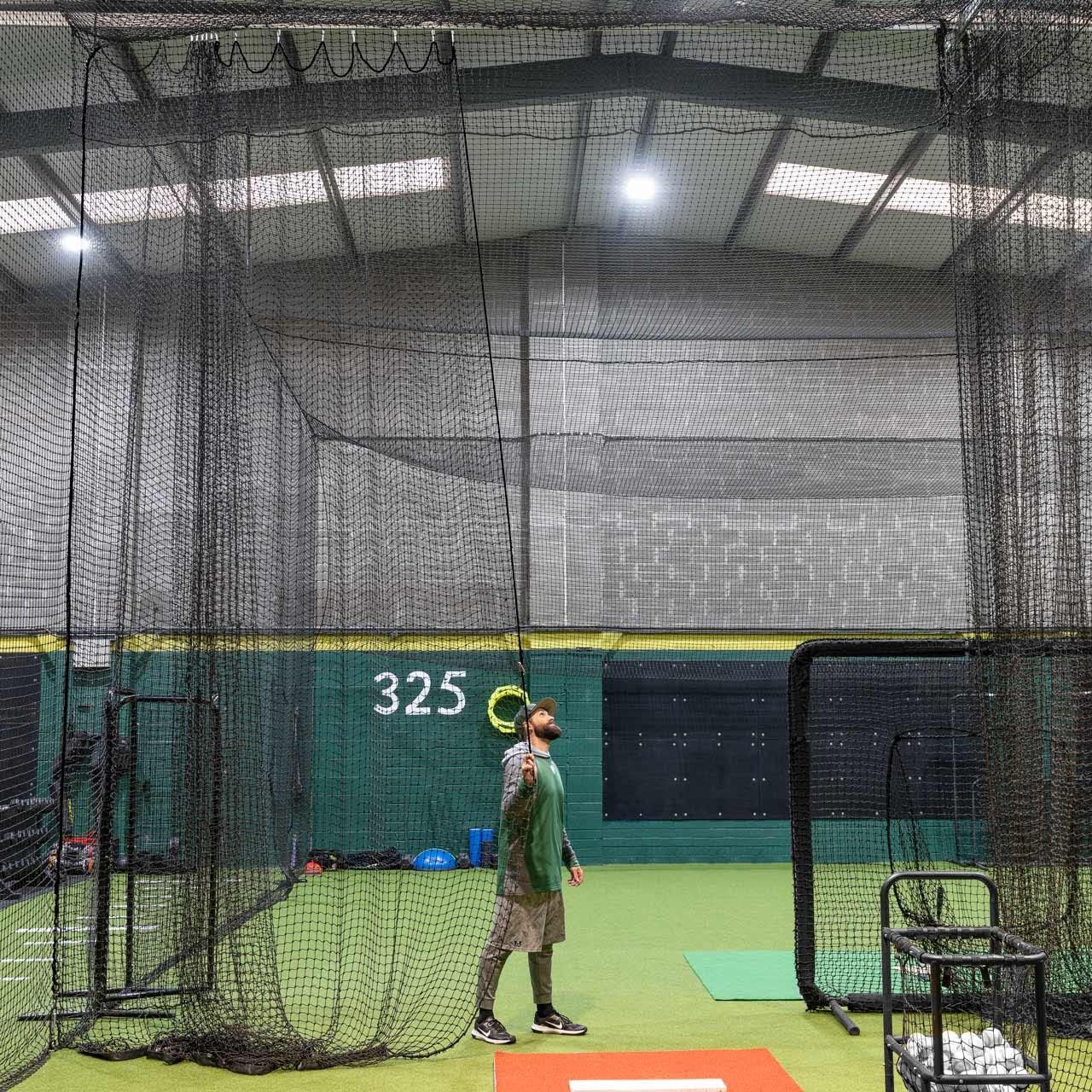 Baseball Backstop Nets [50 Sizes] | Pro Grade Baseball Softball Netting Material – 100% Weatherproof | Baseball Net with Overlocked Edging | Reinforced Softball Net : Sports & Outdoors