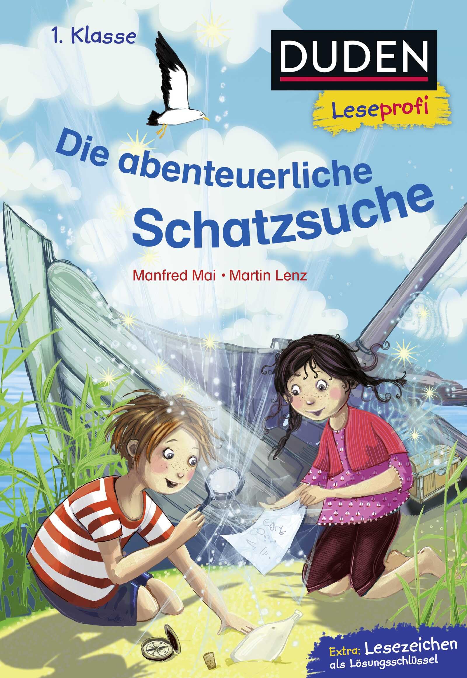 Duden Leseprofi - Die abenteuerliche Schatzsuche, 1. Klasse: Kinderbuch für Erstleser ab 6 Jahren
