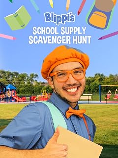 Blippi's School Supply Scavenger Hunt