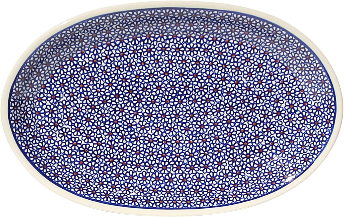 Amazon Polish Pottery Oval Serving Platter From Zaklady Ceramiczne