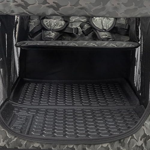 Miniatura 7 de JOYMOR Tapete para todo tipo de clima, accesorio para cochecito hecho de TPE para proteger el carro de la arena, la suciedad y el agua, tamaño 30.9