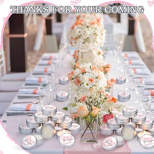 Miniatura 9 de 50 velas perfumadas de lavanda para baby shower, regalo de viaje, lata de cera de soja, velas de aromaterapia, regalos para baby shower, regalos