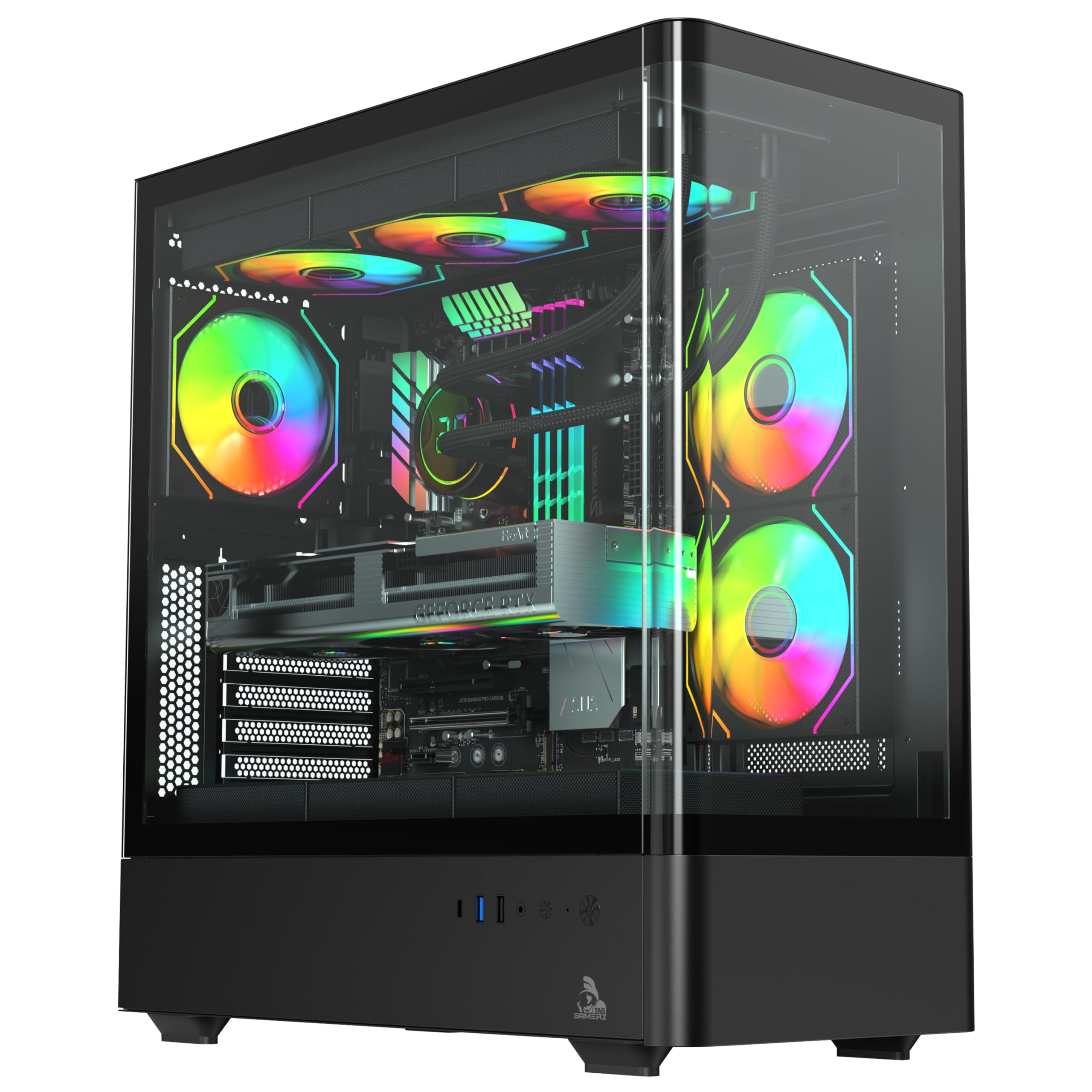 Amazon.in: Buy TAG Gamerz Aurora Mid-Tower Gaming Cabinet | Curved