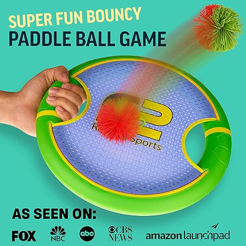 Miniatura 2 de Divertido juego de paletas y bolas de cuerda para lanzar y atrapar  Fácil de usar para niños de todas las edades  También funciona como frisbee