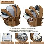 Lohol Sac de jour imperméable avec des poches de Mulitiple pour le Travel Outdoor College, 15.6 sac à dos pour ordinateur portable inch pour hommes et femmes