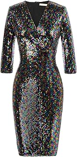 multicolor sequin dress