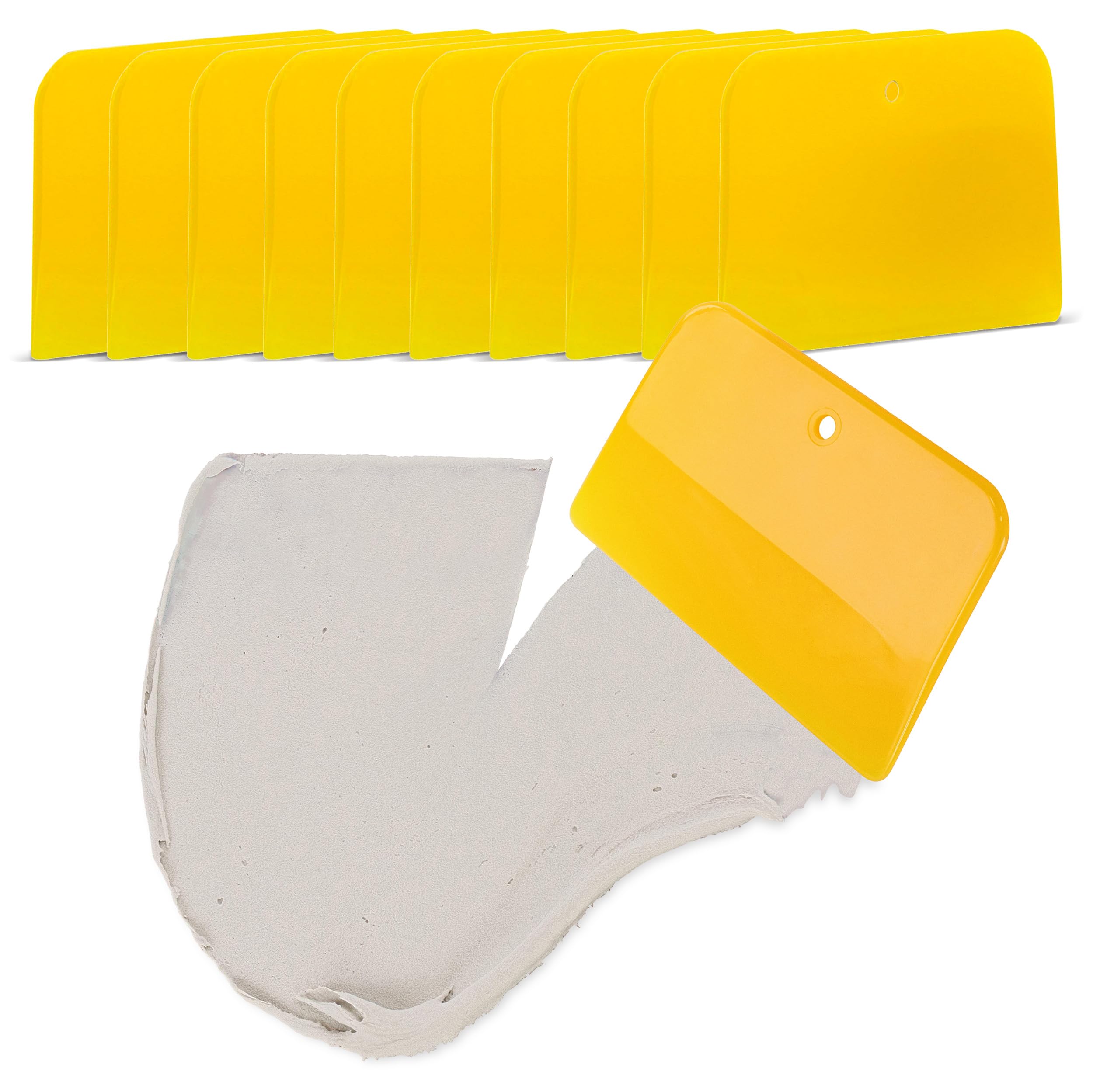 ABN 4in Plastic Body Filler Spreaders 25 Pack Flexible Putty Applicators