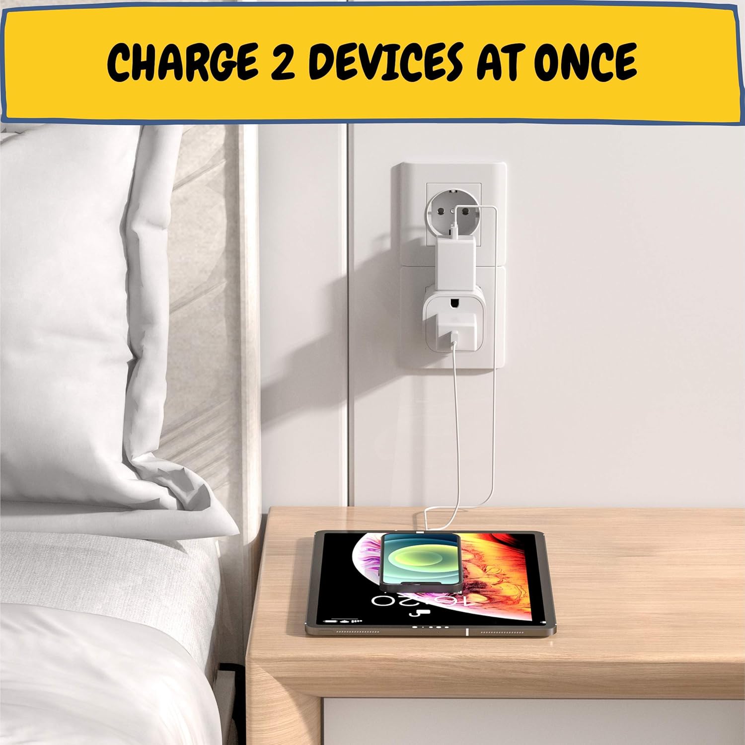 Bates- European Plug Adapter, 2 pc, Travel Adapter, US to Europe Plug Adapter, EU Adapter, Electrical Adapters, Converter Plug, European Outlet Adapter, Travel Plug Adapter, Converter Plug for Europe : Tools & Home Improvement