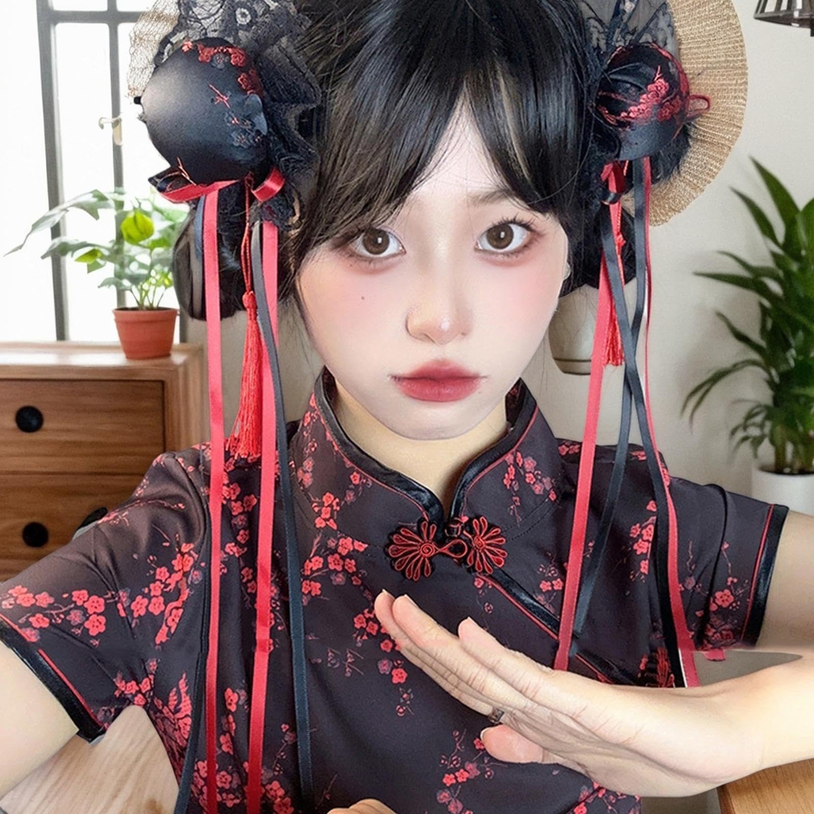 Amazon.co.jp: 中国スタイルのヘアクリップ - 2X お団子ヘアクリップ