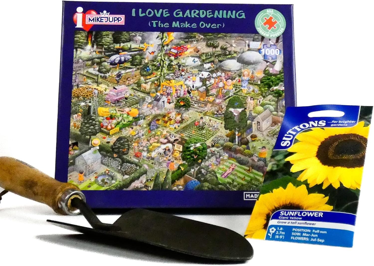 1000 Piece Jigsaw Puzzle I Love Gardening 'The Makeover' by Mike Jupp – Hilarious Gardening Chaos, Fun for Adults, Unique Gift for Puzzle Lovers