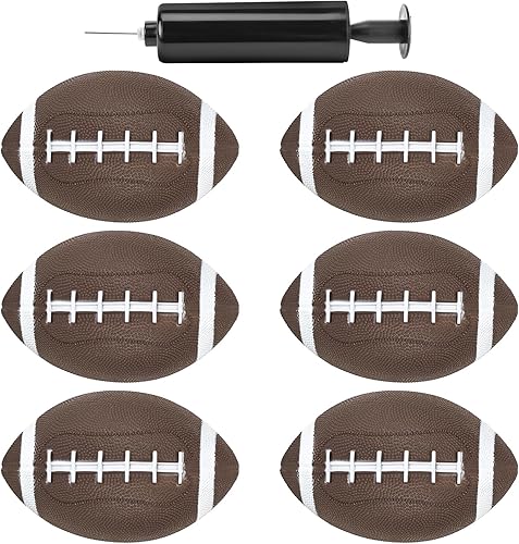 Shindel 6 mini fútbol inflable, fútbol pequeño con bomba de 6.3 pulgadas, juguetes de pelota para niños, juegos de interiores y exteriores,