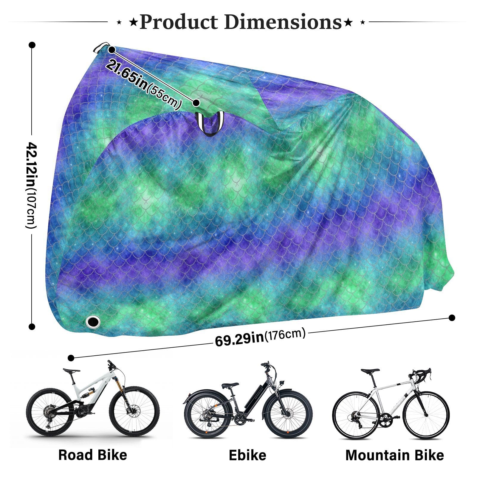 Housse de vélo en polyester imperméable, isolation thermique