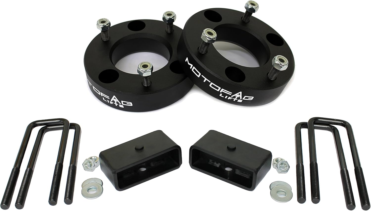 MotoFabLifts CH-2F-1R 2" Front and 1" Rear Leveling lift kit for 2007-2018 Chevy Silverado Sierra GMC