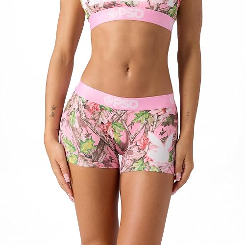 PSD Women's Various Print Boy Shorts - Full Coverage Women's Underwear - Comfortable Stretch Panties for Women - Small - Pb Woods