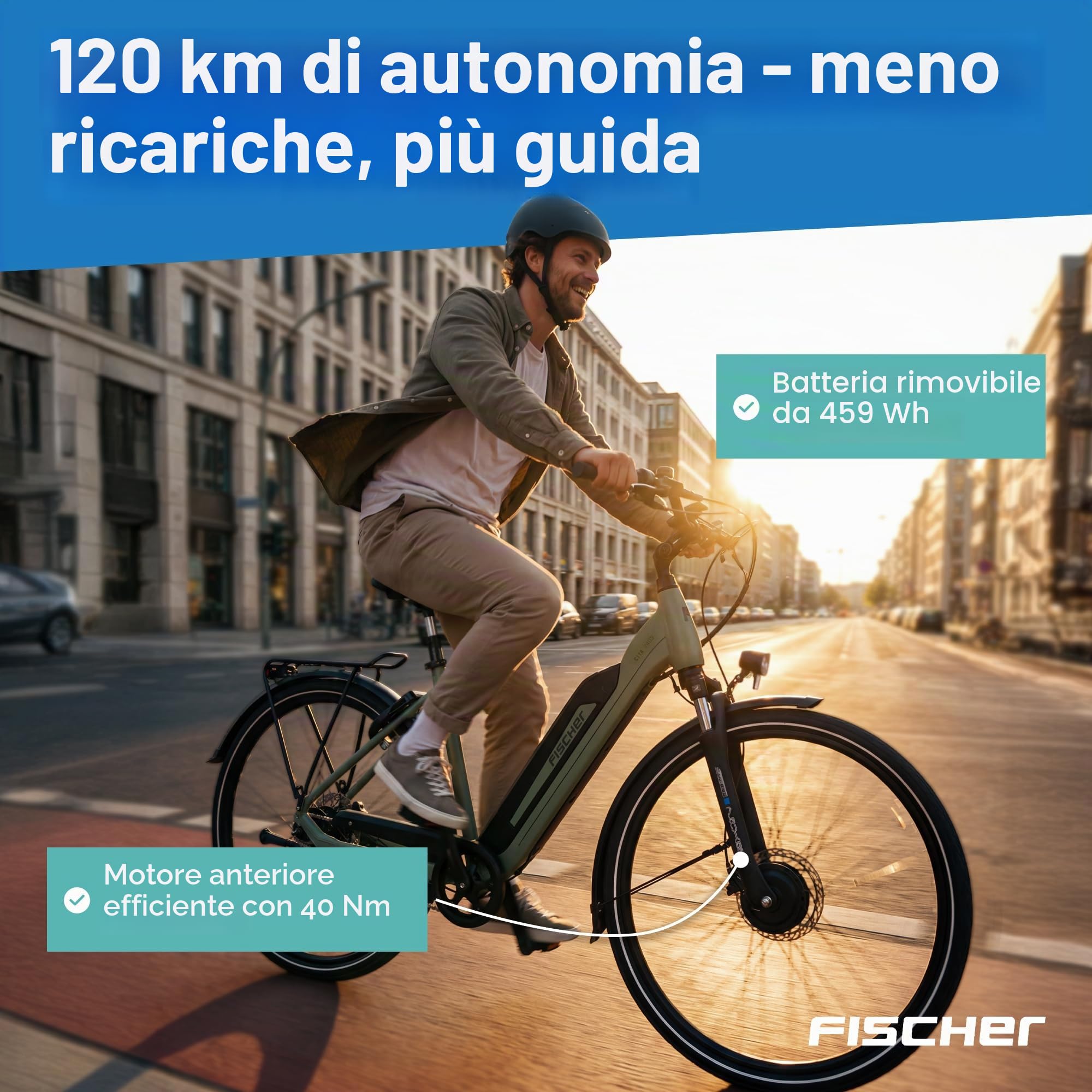 FISCHER E-Bike City CITA Elektrofahrrad für Damen und Herren