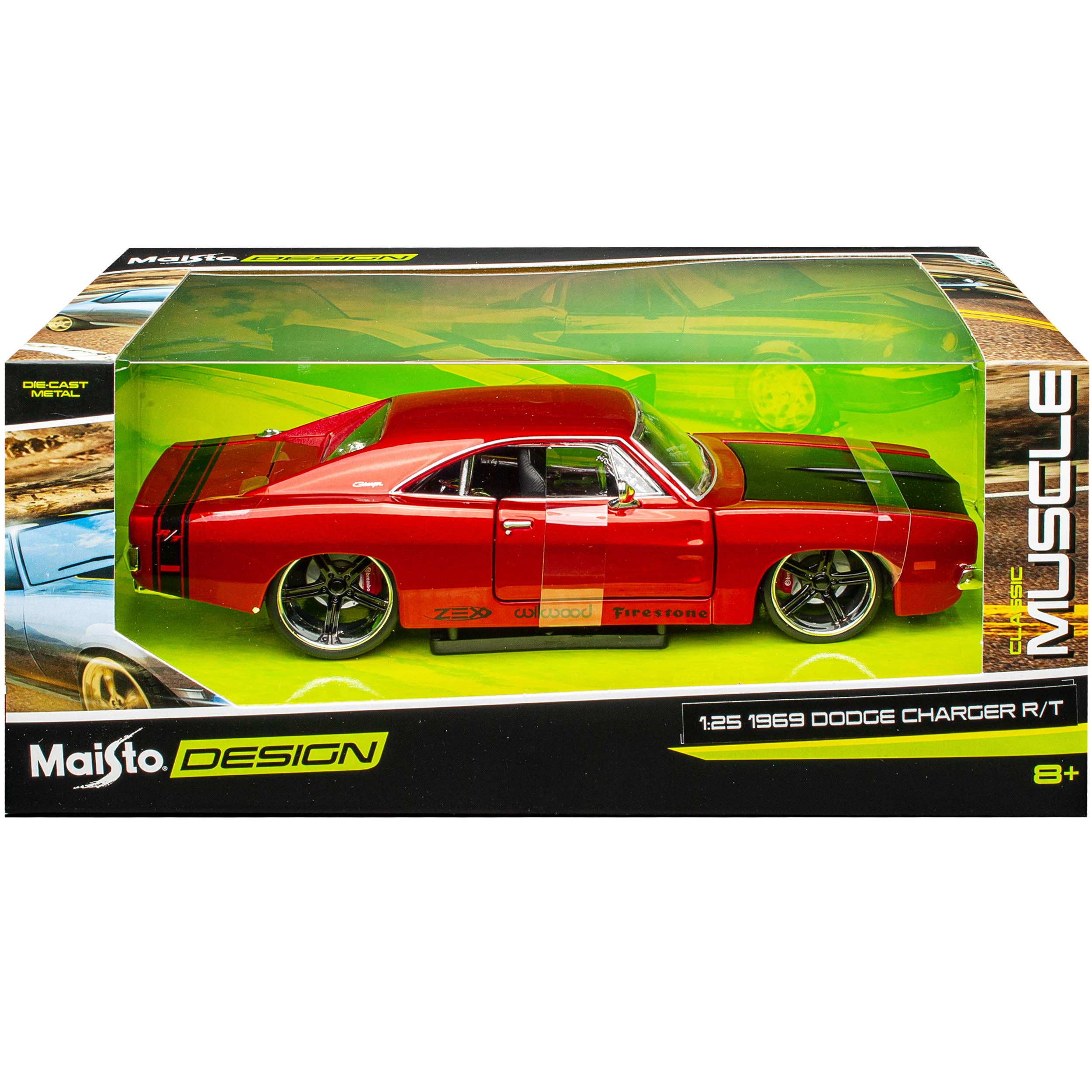 Maisto Dodge Challenger SRT8 Modellauto Rot 1/24 - Ca. 18 Cm, Metall/Plastik, Neuwertige OVP