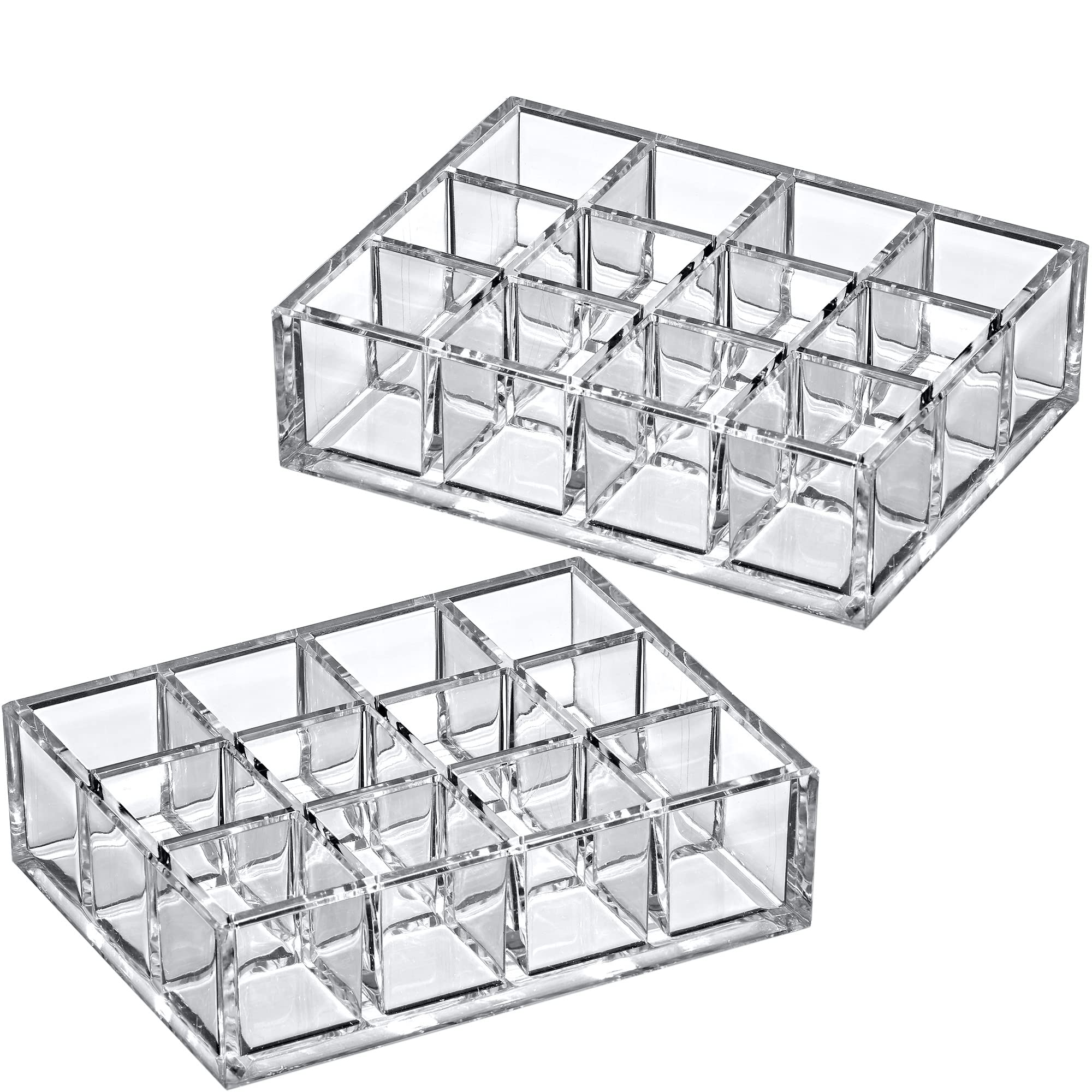 Amazing Abby Allure Clear Acrylic Lipstick Organizer 2-Pack