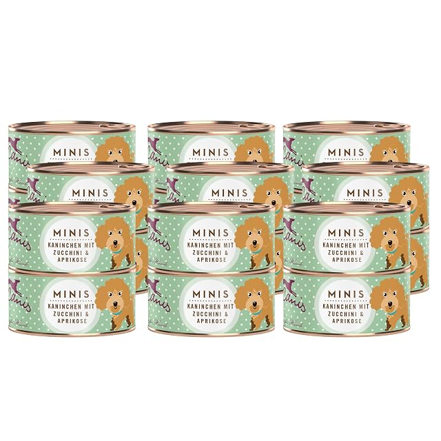 Terra Canis Conejo con calabacín, Comida Mini para Perros, 18x100g