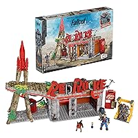 MEGA Fallout Stazione di servizio Red Rocket, set da costruire con 824 mattoncini