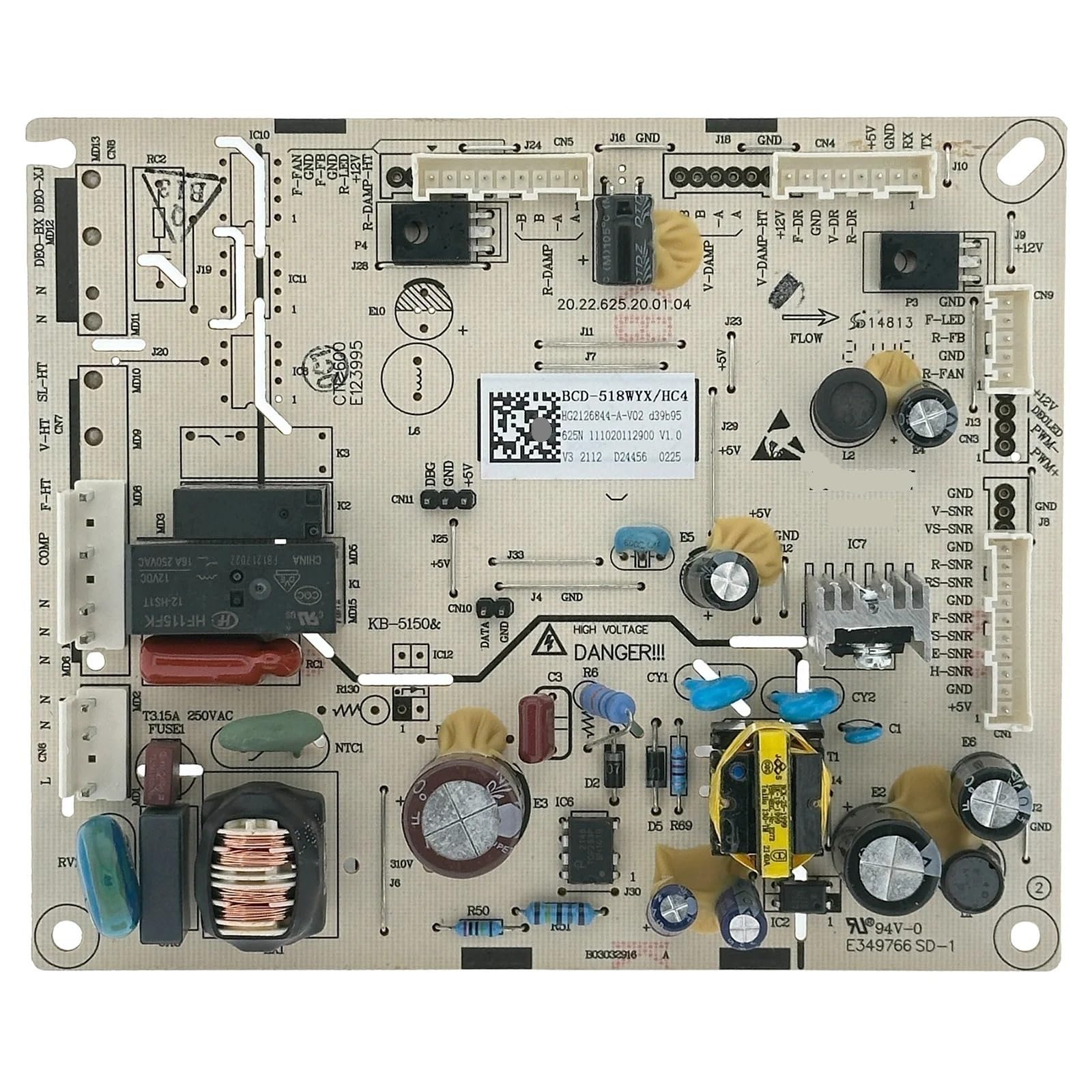 Scheda Di Controllo Dell'alimentazione Del Frigorifero/congelatore BCD-518WYX/HC4 PCB 2126844, Compatibile Con Gorenje, NS9FSWD, Compatibile Con Hisense, Accessori For Frigorifero HRSBS519B