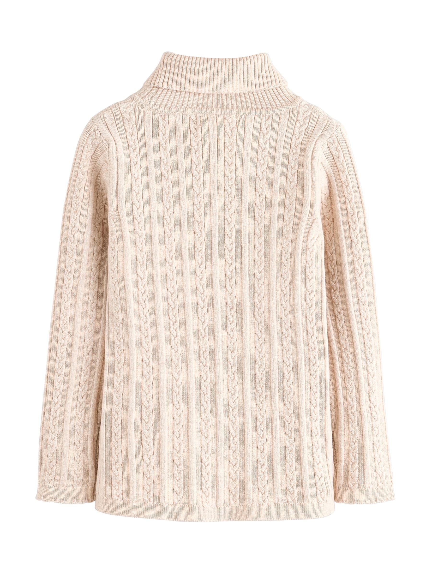 NEXT Niñas Jersey con Cuello Vuelto Avena 4 Años-​5 Años