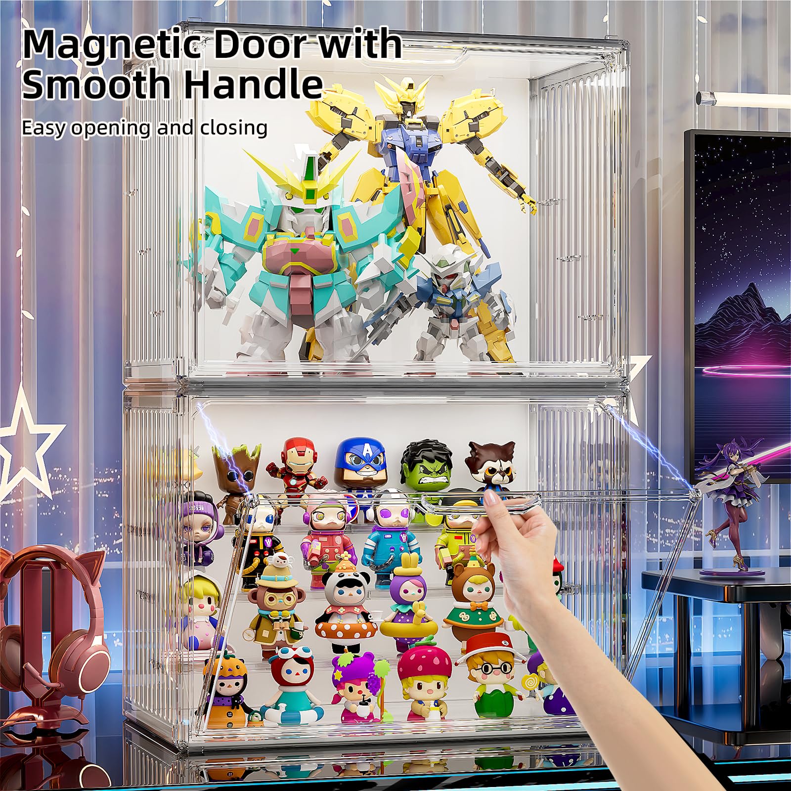 LD　巨人の星　パーフェクトコレクション、コンプリートセット　4LD-BOX Amazon.com: JOYZAN Clear Acrylic Display Case with Lights, 4 Tier