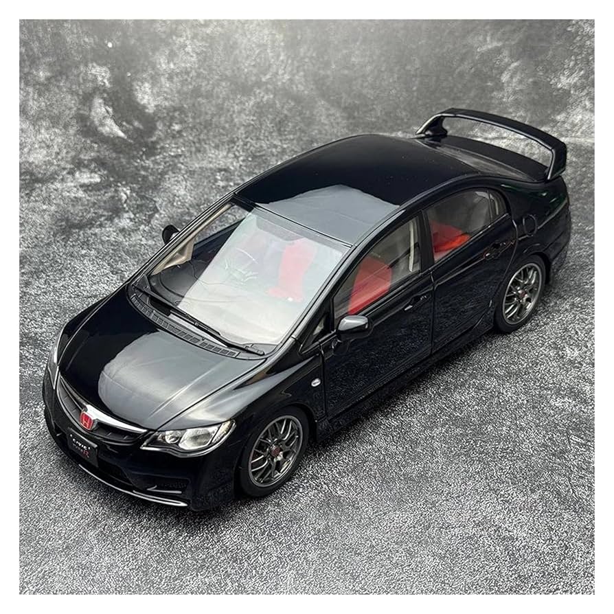 1/18 Honda Civic Type R マットブラック 1:18 dla Honda Civic FD2 typ R sportowy sedan skala model