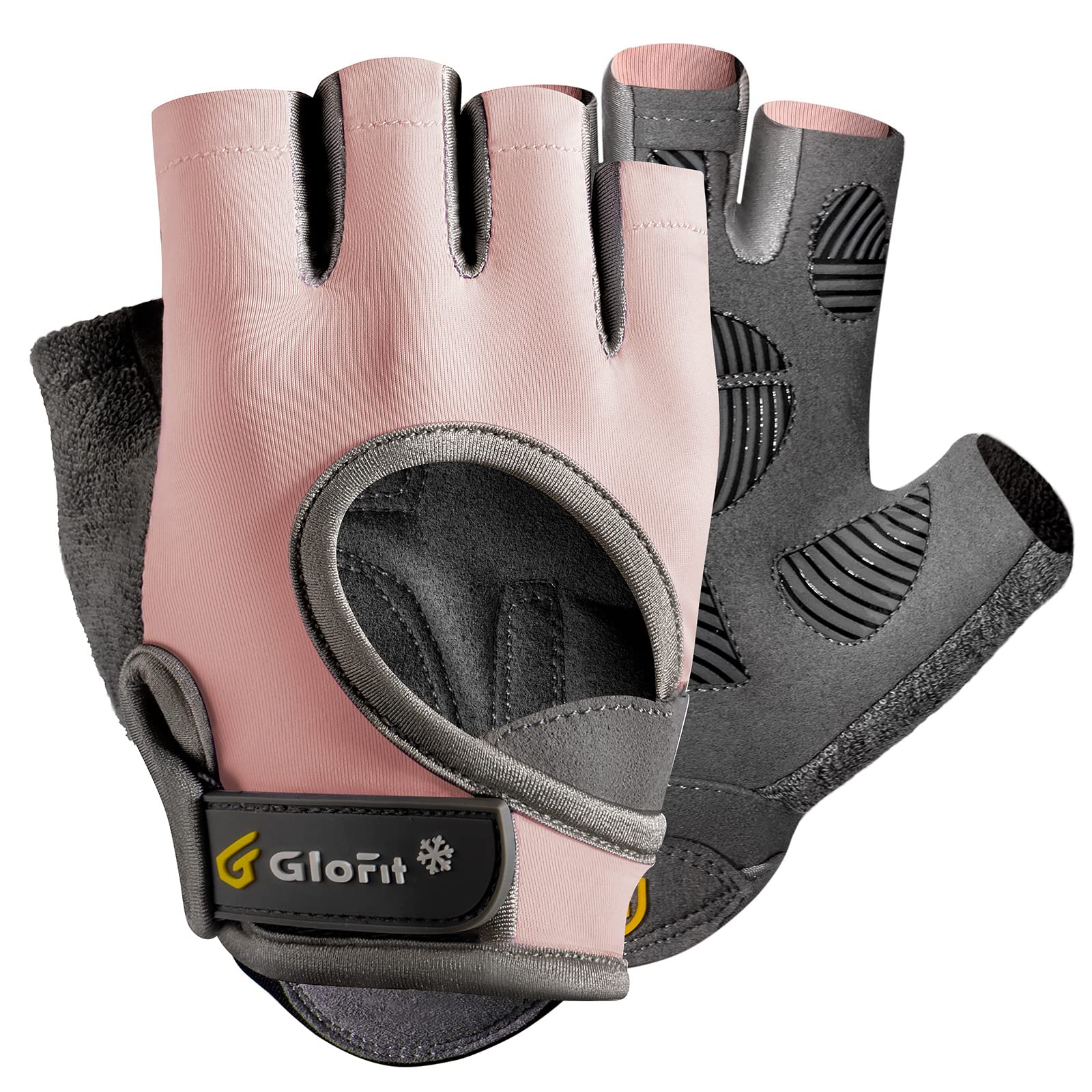 Glofit Workout Gloves for Women Men, Lightweight Weight Lifting Glove Breathable Fingerless Gym Gloves, Exercise, Fitness, Training, Cycling