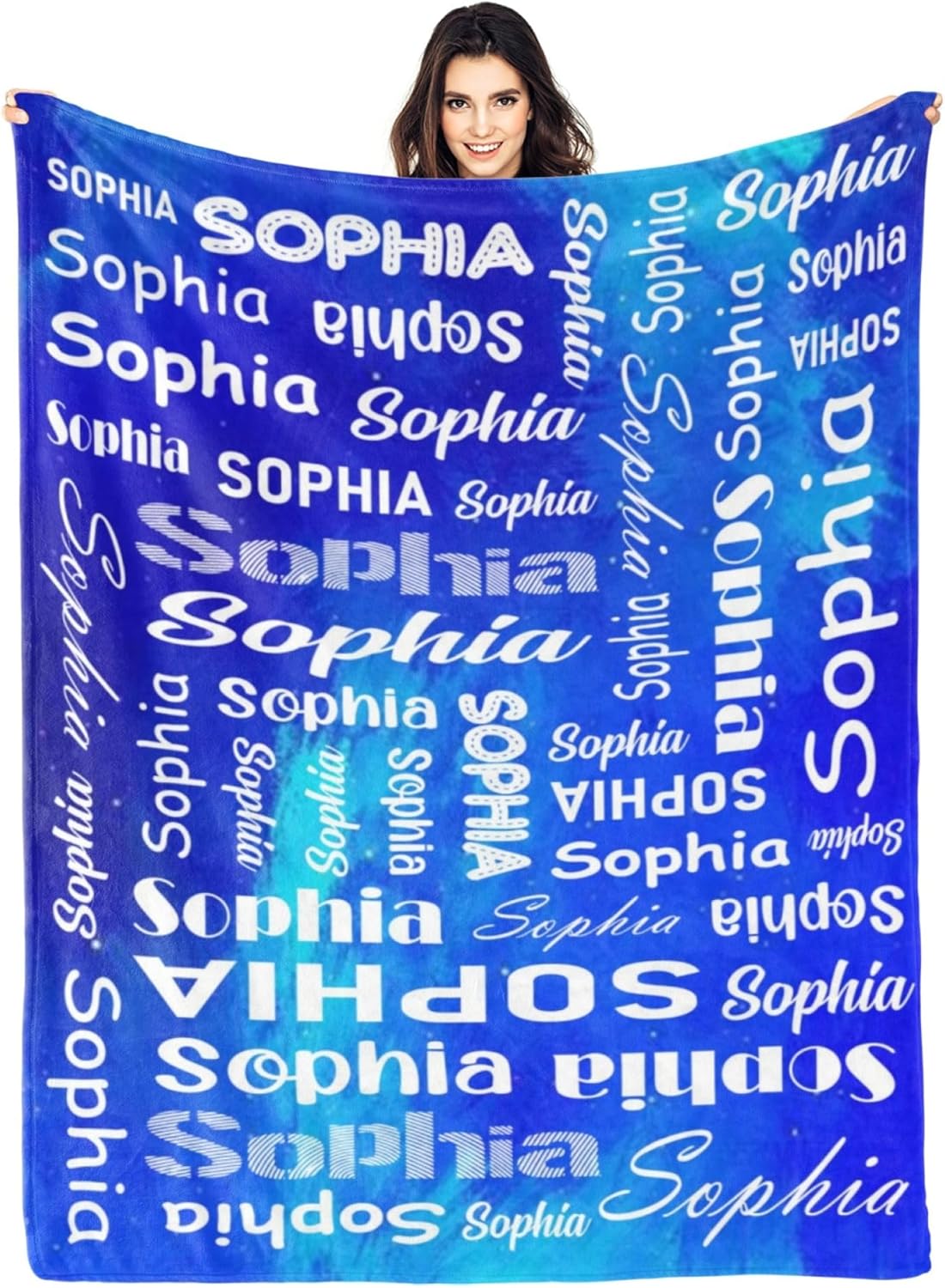 Puercha Personalized Blanket and Throws for Kids Adult