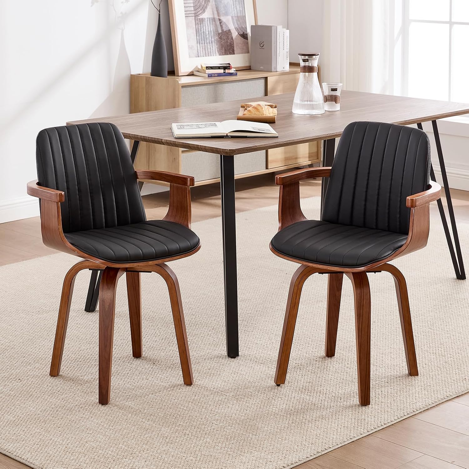 VipDesk Dining Chairs Set of 2 Mid Century Modern Swivel — free download