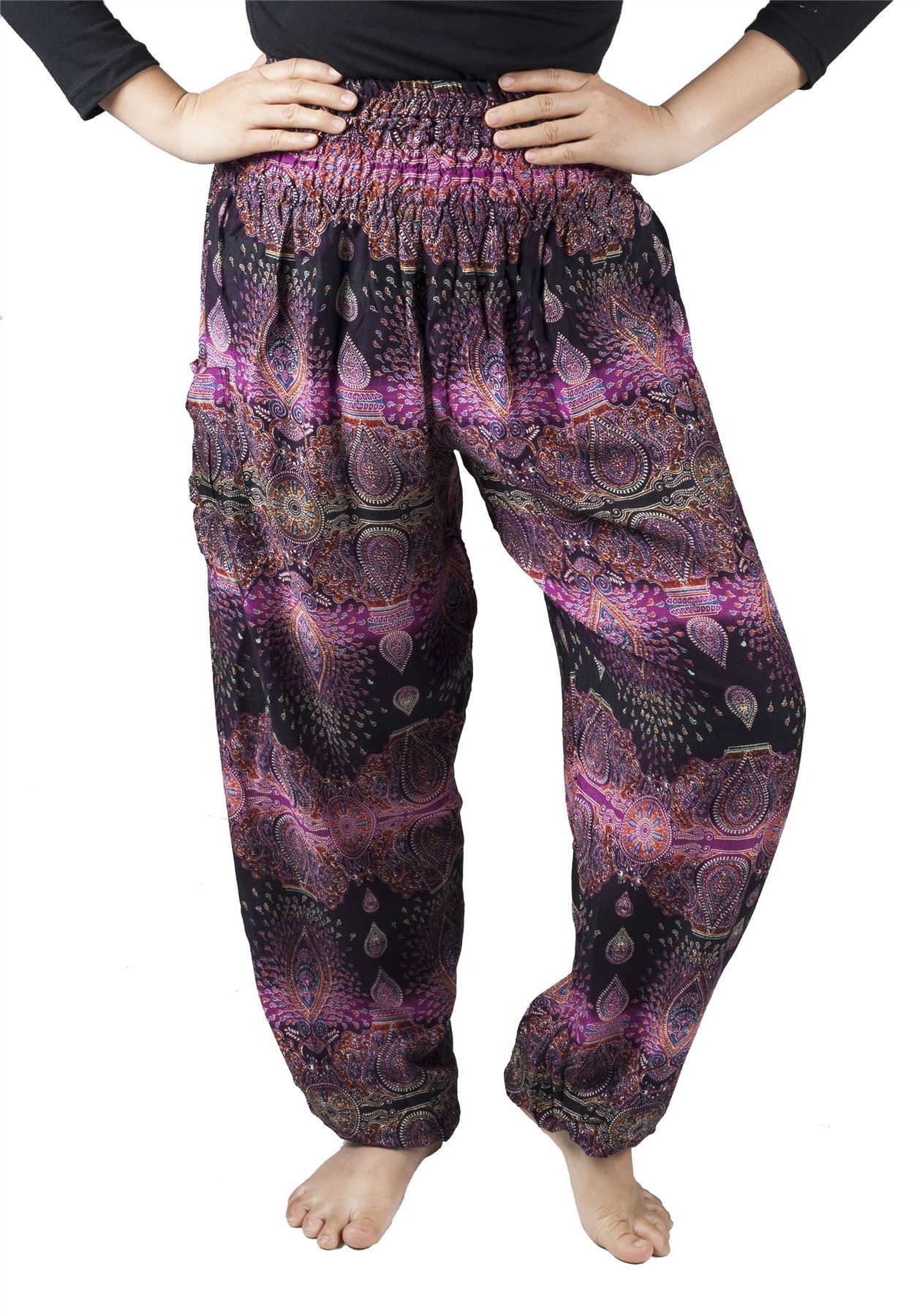 Lofbaz Harem Pants for Women Yoga Boho Hippie Clothing Womens Palazzo Bohemian Pajama Trousers Beach Indian Gypsy Genie Clothes — view 5