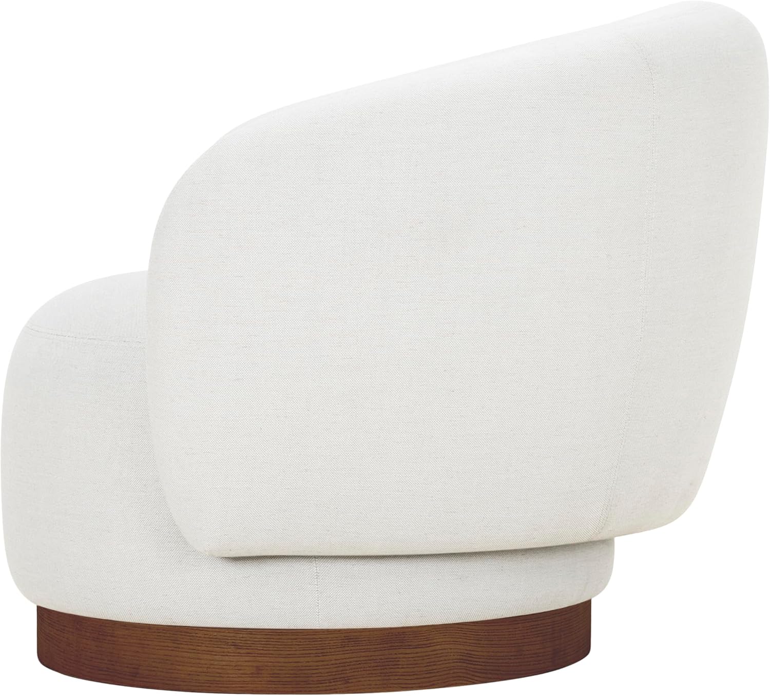 Livabliss Finlayson Modern Swivel Chair, 29" H x 35" W x 34" D, Brown