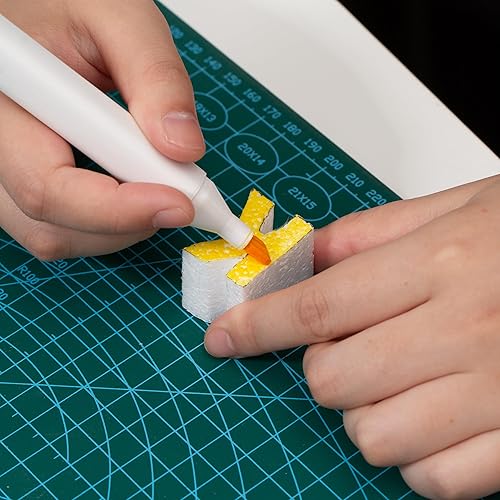 Miniatura 6 de Crafare Bloques de espuma para manualidades de 17 x 11 x 2 pulgadas, paquete de 3 hojas de espuma de poliestireno, rectángulo para manualidades,