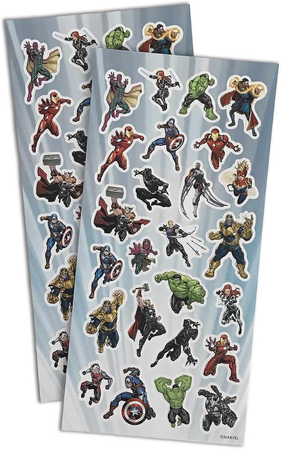 Marvel Avengers 12 Recycled Newspaper Coloring Pencils with 2 bonus Sticker Sheets by greenre- Under Tree Pnating Program
