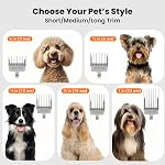 Neakasa P1 Pro Pet Grooming Kit & Vacuum Suction 99% Pet Hair, Professional Grooming Clippers with 5 Proven Grooming Tools for Dogs Cats and Other Animals