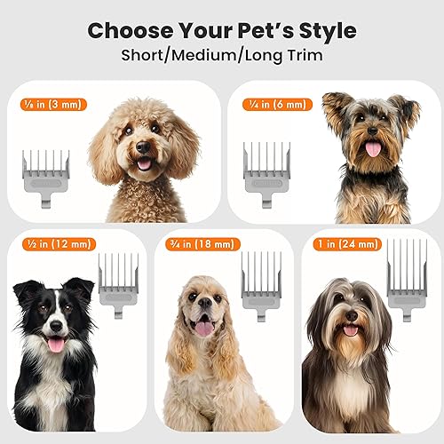 Miniatura 6 de Neakasa P1 Pro Kit de Aseo para Mascotas y Aspiradora con Succión del 99% del Pelo de Mascotas, Cortadoras Profesionales con 5 Herramientas de Aseo