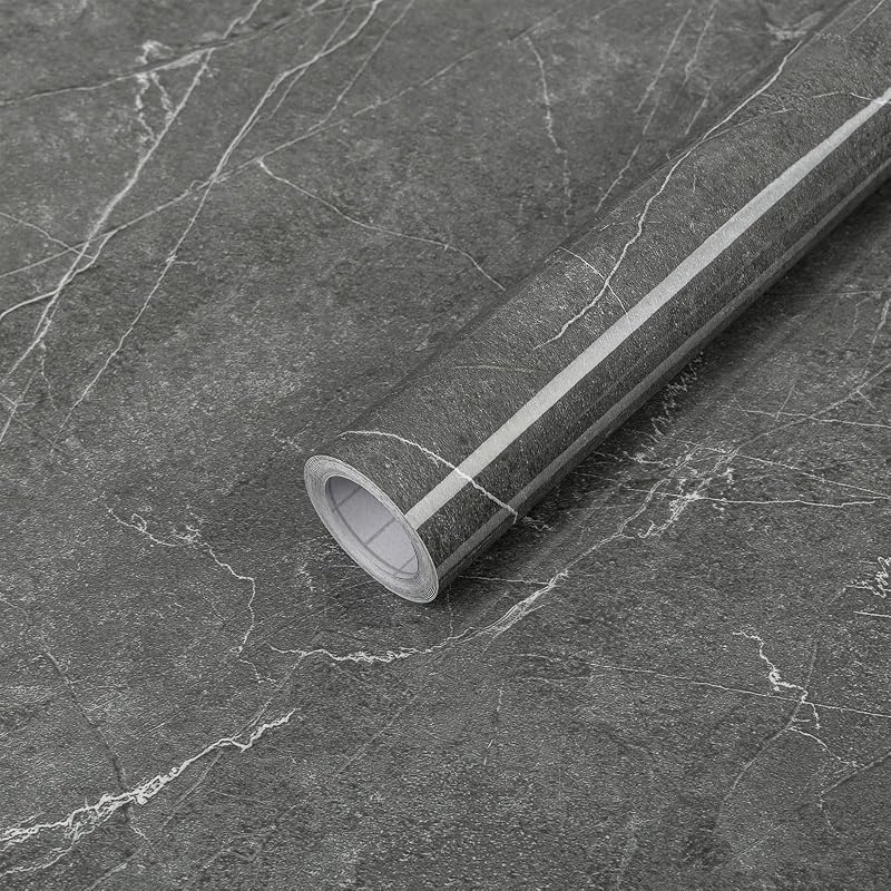 Hode Öntapadós Szürke Márvány Fólia Konyhába - 30cm x 3m Vízálló Hőálló Bútor Dekor Fólia Ablakpárkányra, Szekrényekre, Munkalapokra