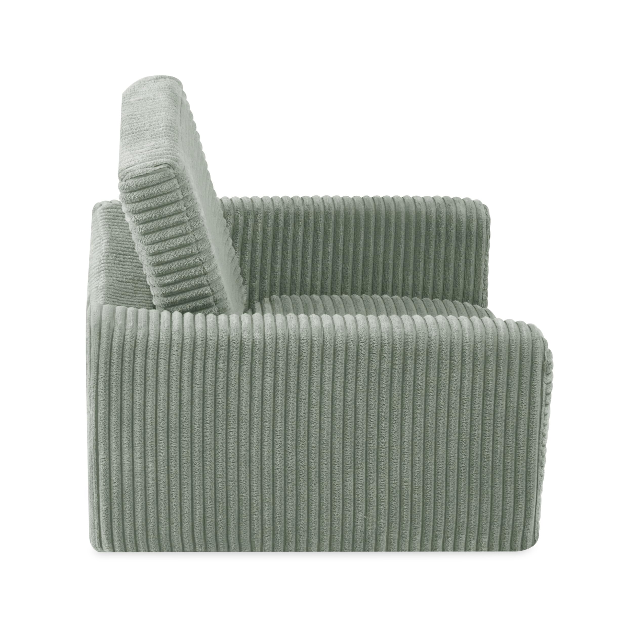 MISIOO Cubie, Fauteuil pour Enfant, en Velours côtelé, Pliable, pour Chambre d'enfant, Petit Fauteuil pour bébé, Fauteuil Doux pour Chambre d'enfant, Petit Fauteuil pour bébé pour Les Tout-Petits